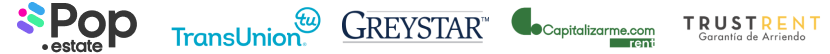 Pop estate, TransUnion, GREYSTAR, Capitalizarme.com, TrustRent