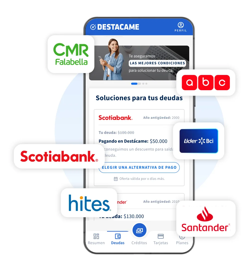 Imagen referencial sección Ofertas y alternativas de pago con los logos de instituciones en convenio